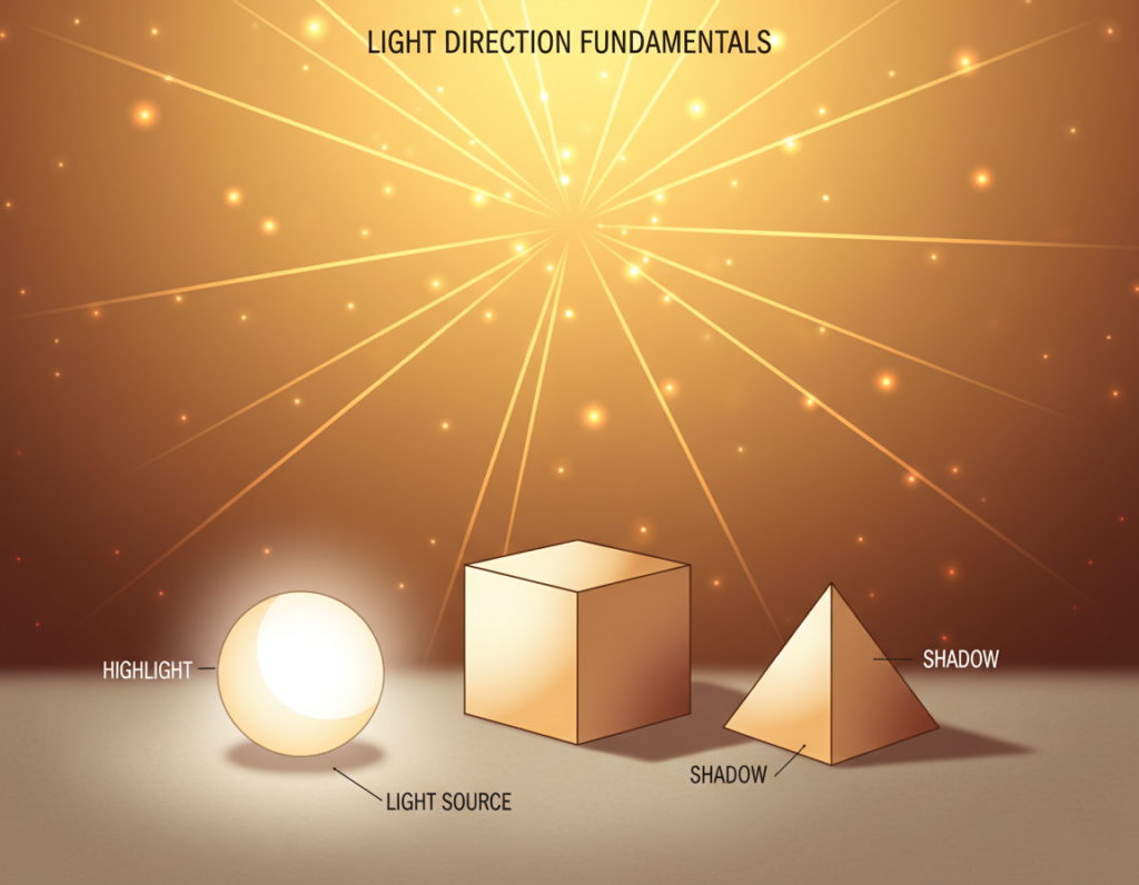 Observing Light Direction to Improve Simple Object Rendering Accuracy