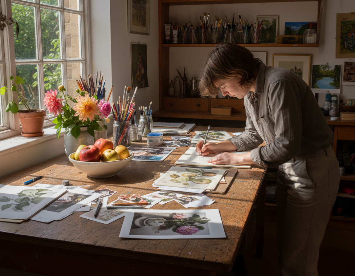 observational drawing practice