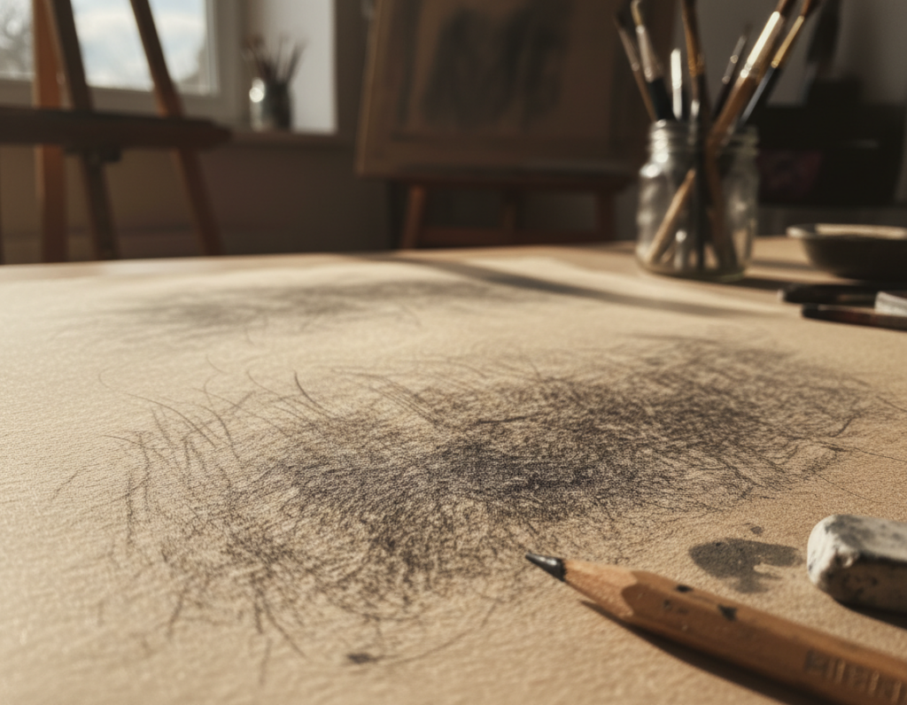 Paper Surface Grain and Its Effect on Texture Rendering in Pencil Work